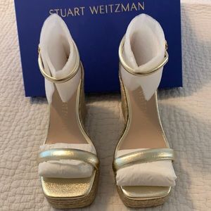 Stuart Weitzman Espadril Wedge Sandals